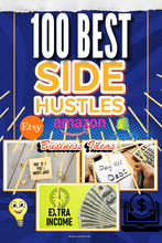 Load image into Gallery viewer, 100 Best Side Hustles Ideas: Business Ideas, Freelance Gigs, Good Small Home Business, and More!