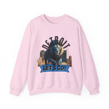 Load image into Gallery viewer, Detroit Football Let's Go Lions Crewneck Sweatshirt