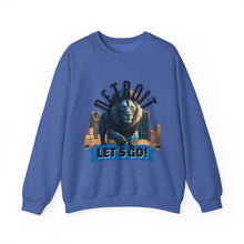 Load image into Gallery viewer, Detroit Football Let's Go Lions Crewneck Sweatshirt