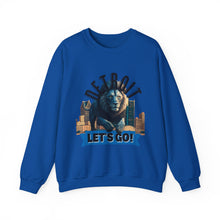 Load image into Gallery viewer, Detroit Football Let's Go Lions Crewneck Sweatshirt