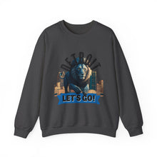 Load image into Gallery viewer, Detroit Football Let's Go Lions Crewneck Sweatshirt