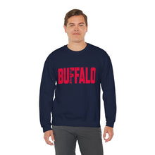 Load image into Gallery viewer, Buffalo Let's Go! Football Sweatshirt, Buffalo Fan Crewneck, Game Day Pullover, Buffalo Football Fans Shirt, New York Sweatshirt