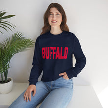 Load image into Gallery viewer, Buffalo Let's Go! Football Sweatshirt, Buffalo Fan Crewneck, Game Day Pullover, Buffalo Football Fans Shirt, New York Sweatshirt