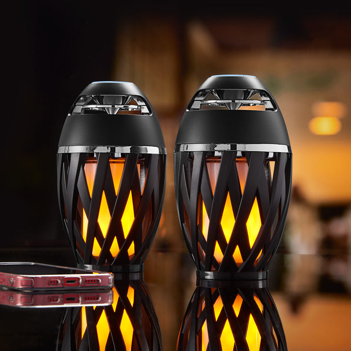 Tiki Torch Outdoor Bluetooth Speakers