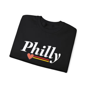 Retro Heart Crewneck Sweatshirt - Unisex Heavy Blend™