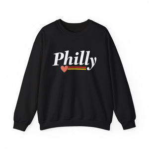 Retro Heart Crewneck Sweatshirt - Unisex Heavy Blend™