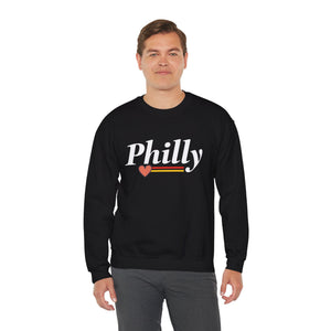 Retro Heart Crewneck Sweatshirt - Unisex Heavy Blend™