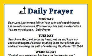 Inspirational Daily Prayer Bible Verse FRIDGE MAGNET