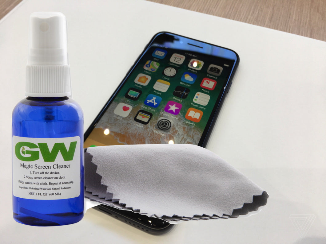 Super Deals: GW MAGIC Screen Disinfectant Cleaner Kit For Cell Phones with Microfiber Cloths