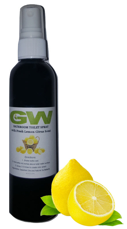 GW Before You Go Bathroom Spray with Fresh Lemon Citrus Scent (4oz)