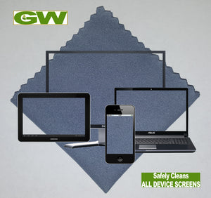 GW Premium Microfiber Cleaning Cloths (5 Pack) - Best for All Lenses, Eyeglasses, SLR Camera Lens, Polarized Sunglasses, Tablets, Screen Wipes